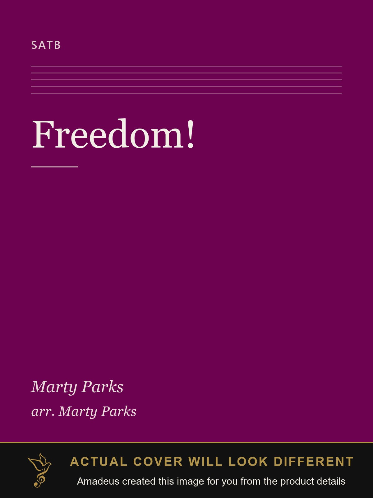 Freedom! - Amadeus created this image from the product details; the actual cover will look different