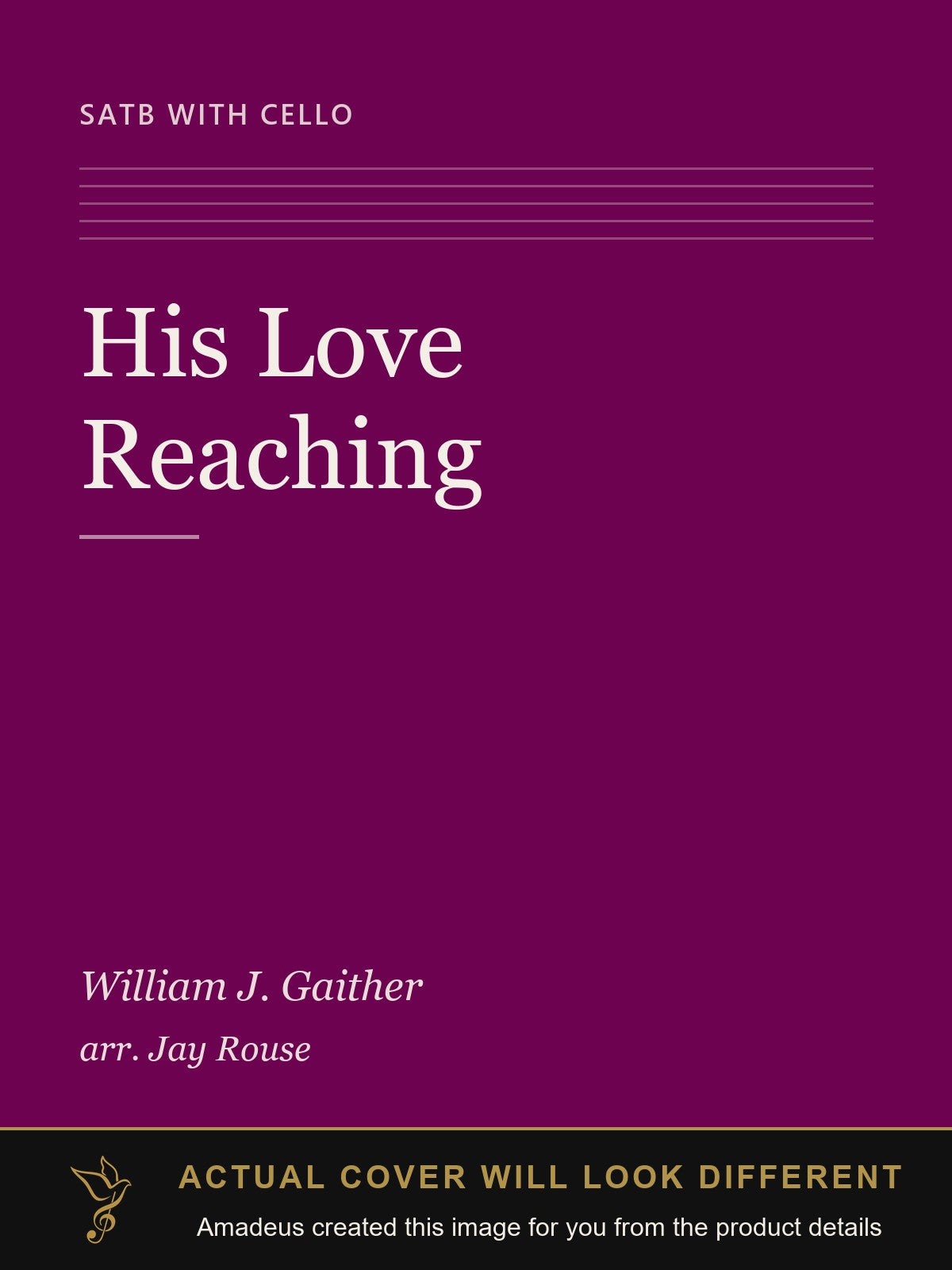 His Love Reaching - Amadeus created this image from the product details; the actual cover will look different