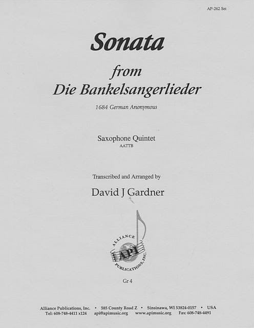 Product Cover for Sonata From “die Bankelsangerlieder” - Aattb Sax 5 -