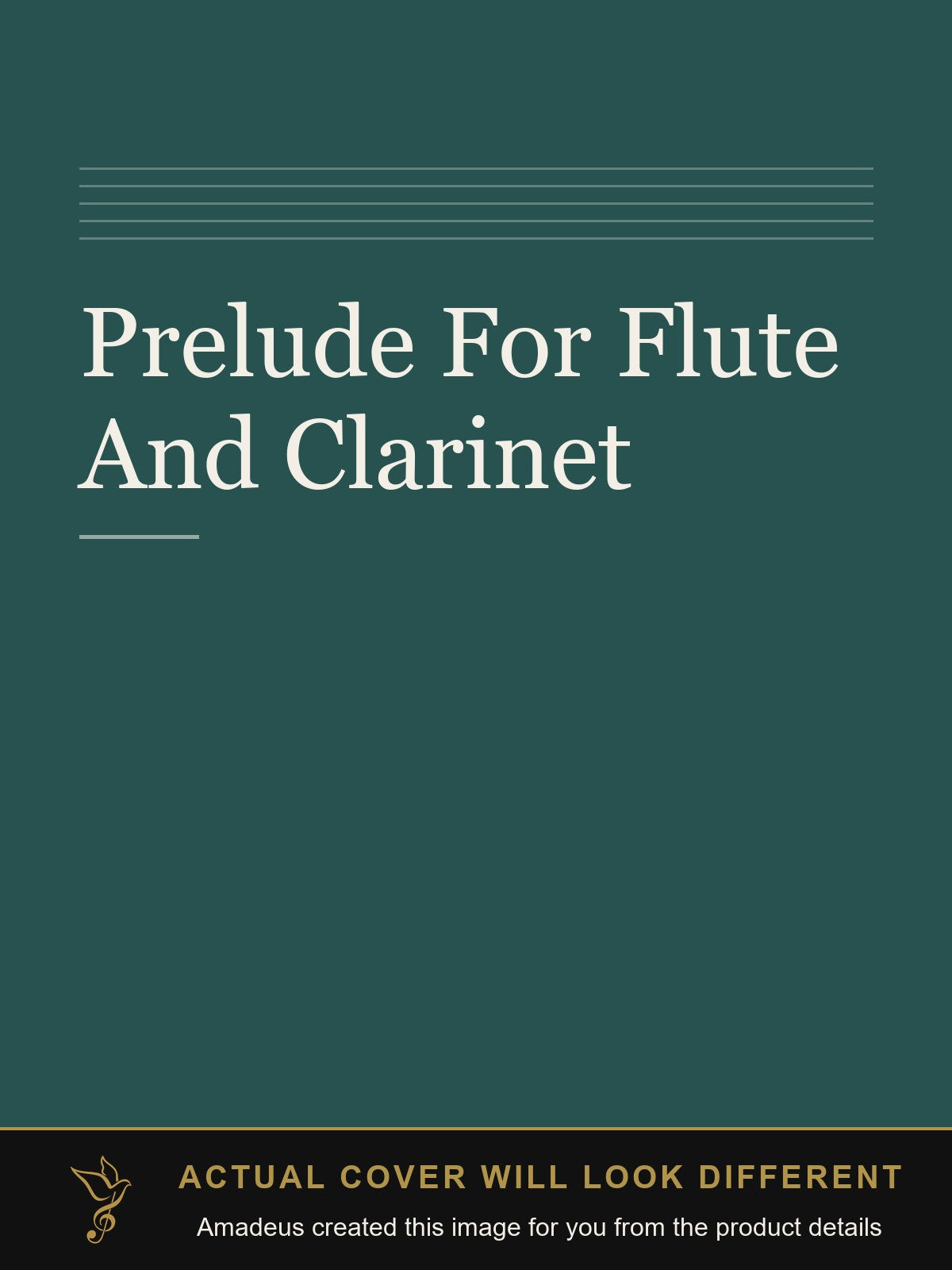 Prelude For Flute And Clarinet - Amadeus created this image from the product details; the actual cover will look different