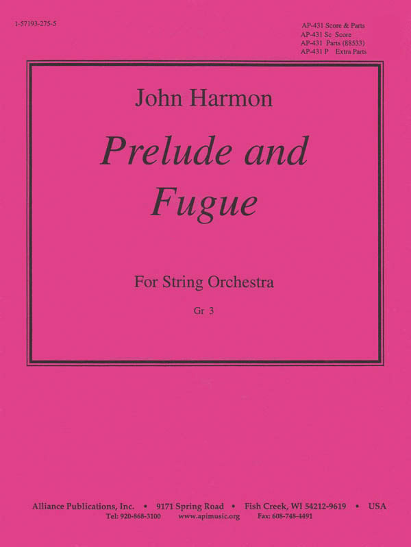 Product Cover for Prelude And Fugue For String Orch - Set