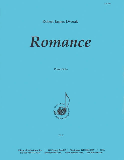 Product Cover for Romance for Piano Solo