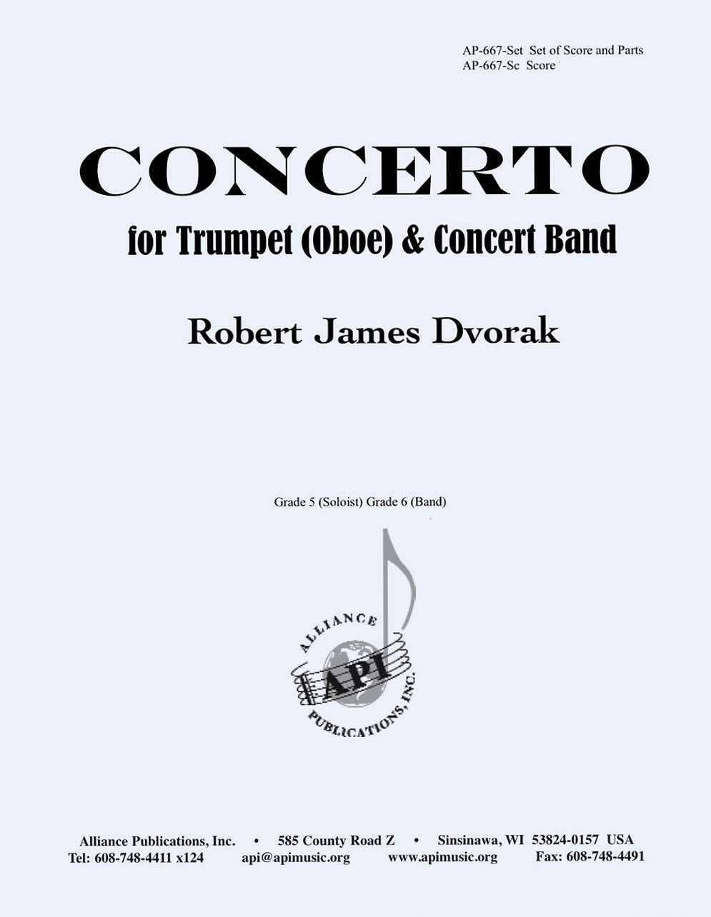 Product Cover for Concerto For Trumpet Or Oboe & Band - Set