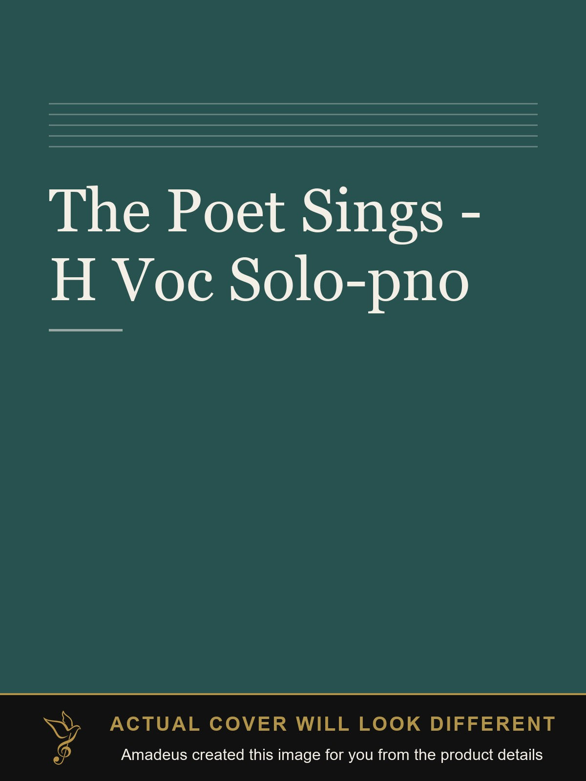 The Poet Sings - H Voc Solo-pno - Amadeus created this image from the product details; the actual cover will look different