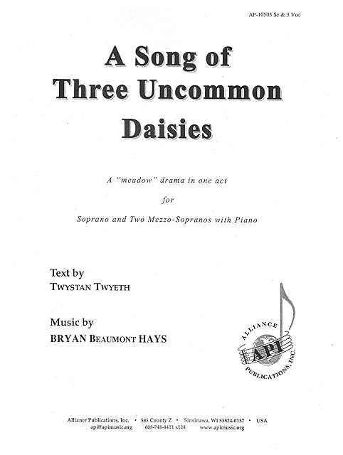 Product Cover for A Song Of Three Uncommon Daisies- Sss-pno