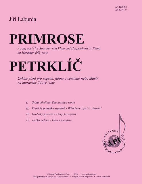 Product Cover for Petrklic/primrose (song Cycle) - Sop-fl-pno