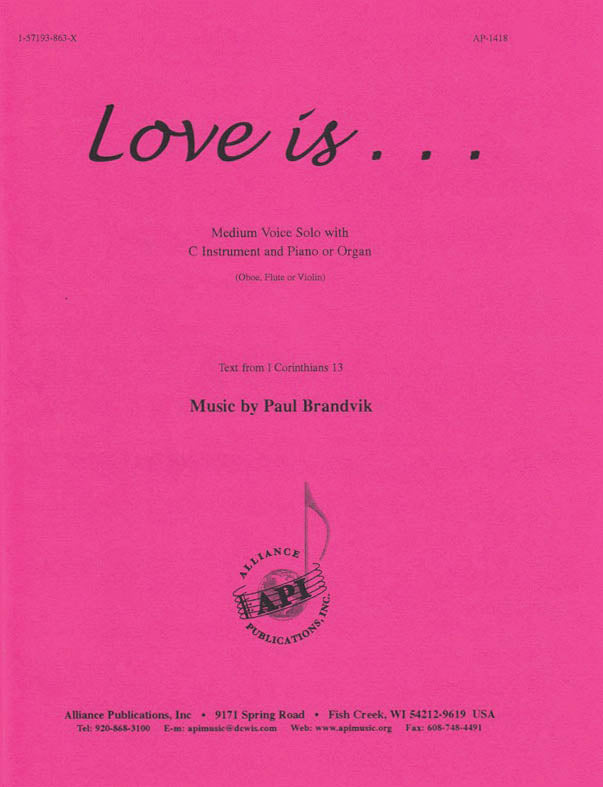 Product Cover for Love Is... - Med Voc Solo-pno