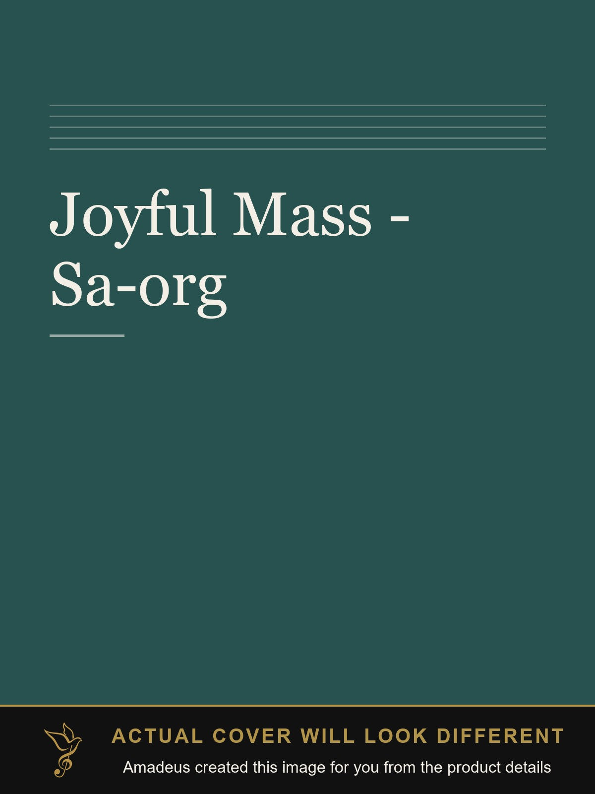 Joyful Mass - Sa-org - Amadeus created this image from the product details; the actual cover will look different