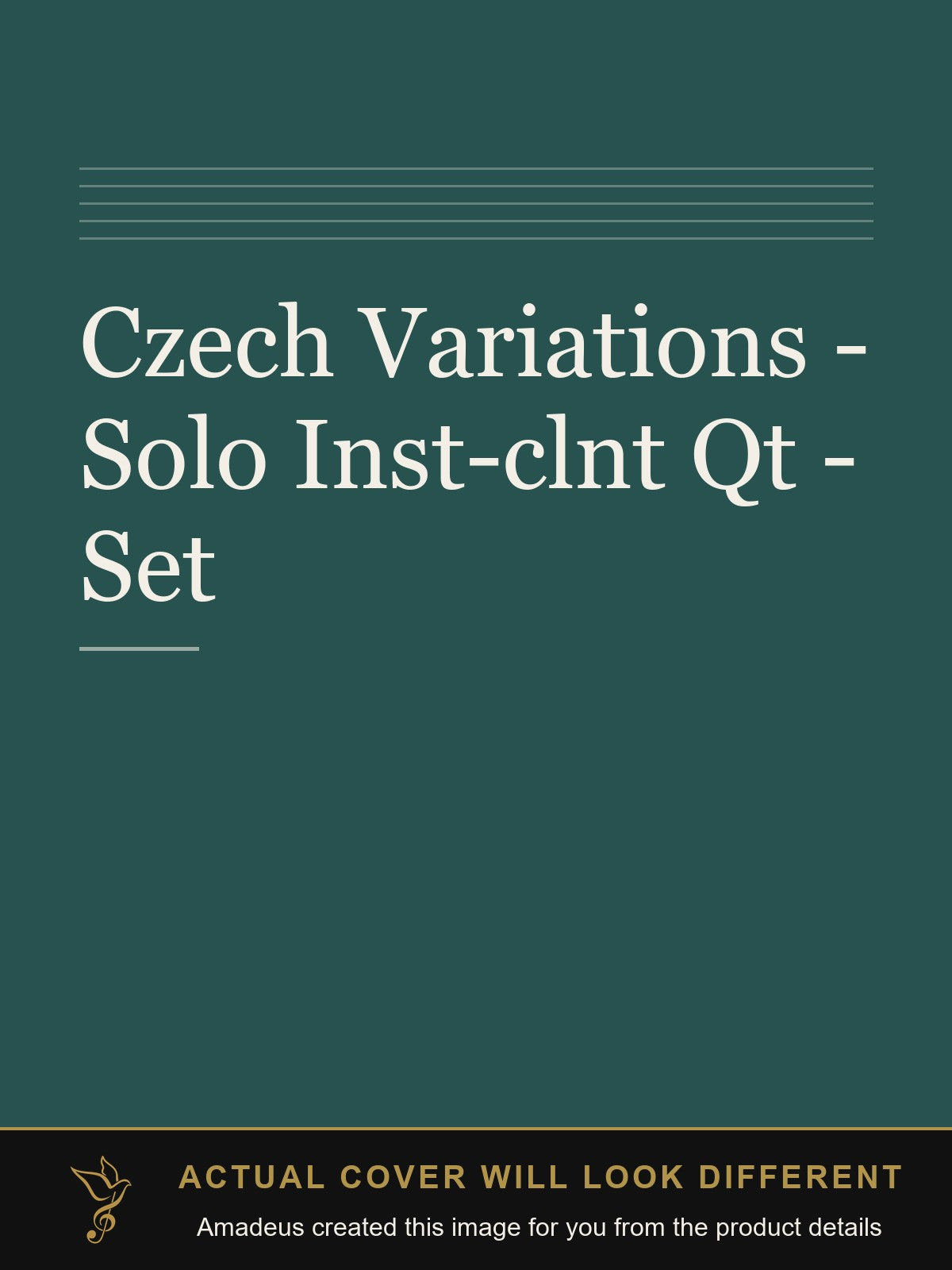 Czech Variations - Solo Inst-clnt Qt - Set - Amadeus created this image from the product details; the actual cover will look different