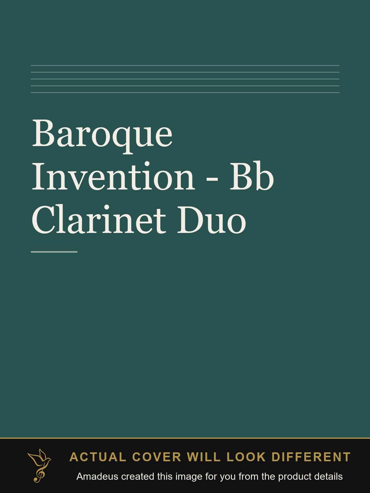 Baroque Invention - Bb Clarinet Duo - Amadeus created this image from the product details; the actual cover will look different