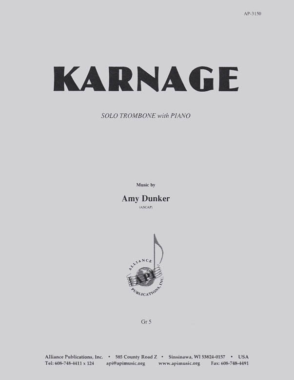 Product Cover for Karnage - Trb-pno