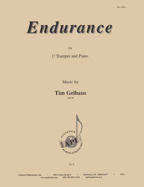 Product Cover for Endurance - Solo For Bb Trp-piano
