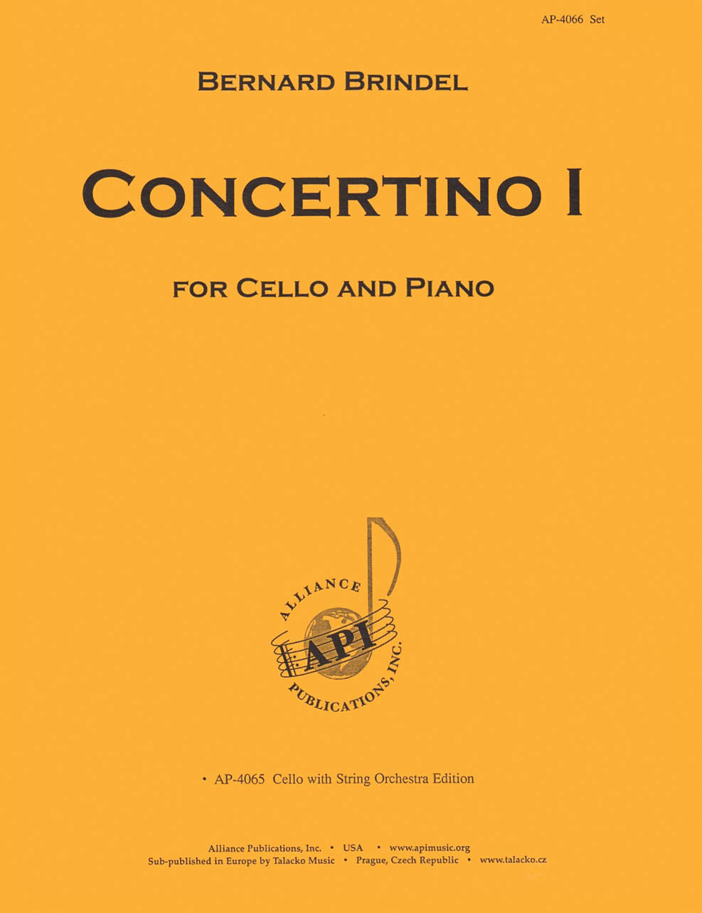 Product Cover for Concertino I For Vc (vla Or Eb Sax) & Pno