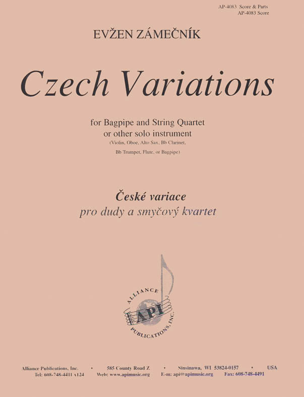 Product Cover for Czech Variations - Bagpipe-strg Qt