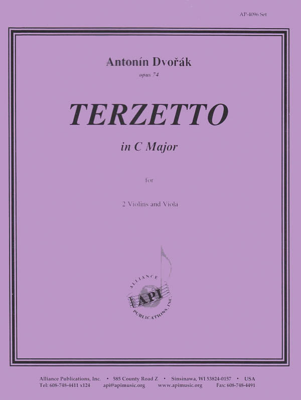 Product Cover for Terzetto, Op. 74 - Dvorak - 2 Vlns-vla - Set