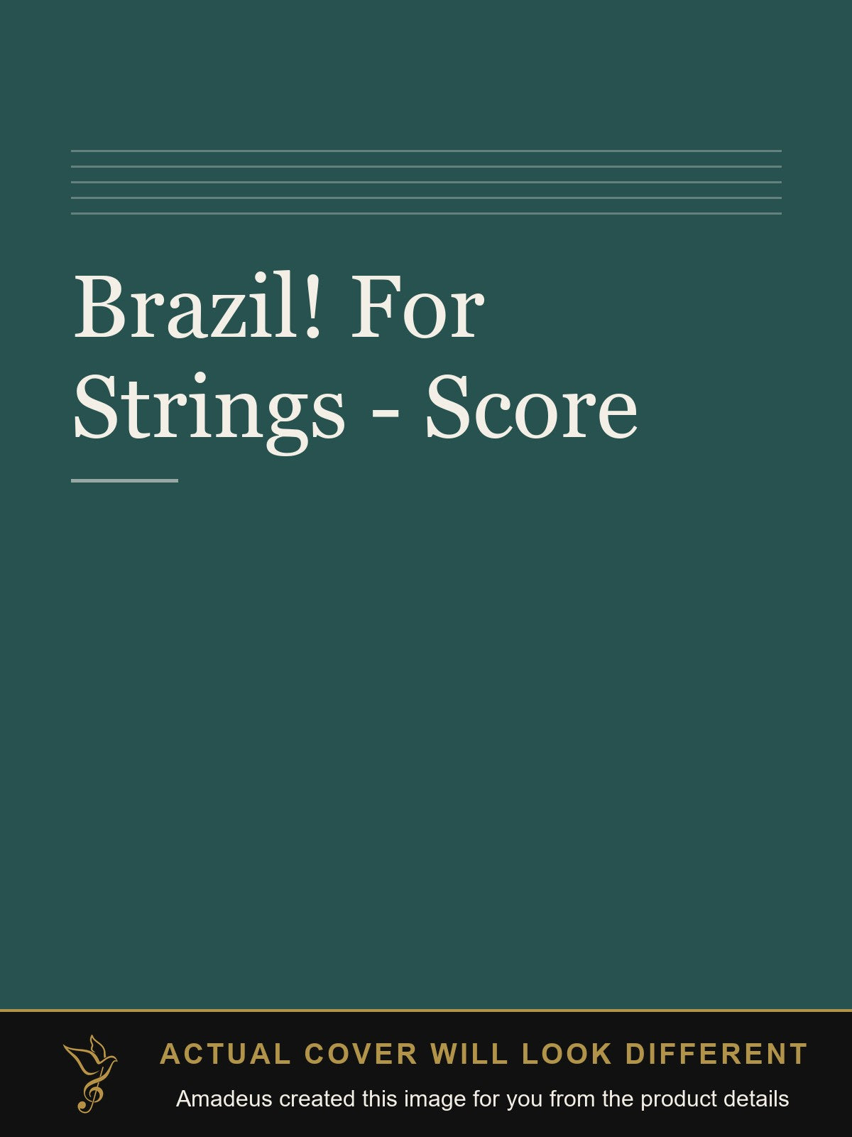 Brazil! For Strings - Score - Amadeus created this image from the product details; the actual cover will look different