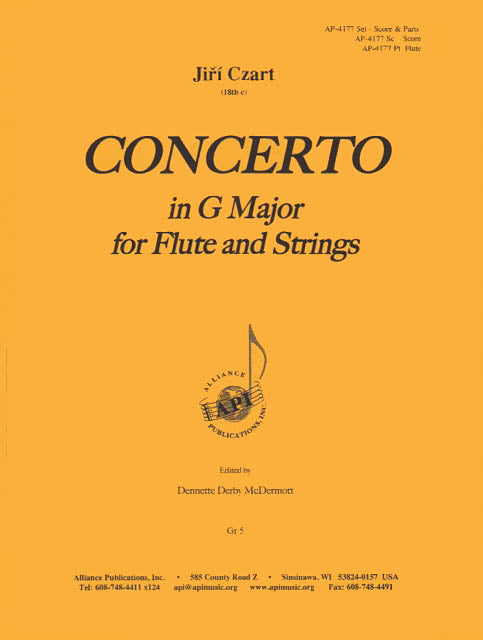 Product Cover for Concerto In G Major For Flute And Strings - Set