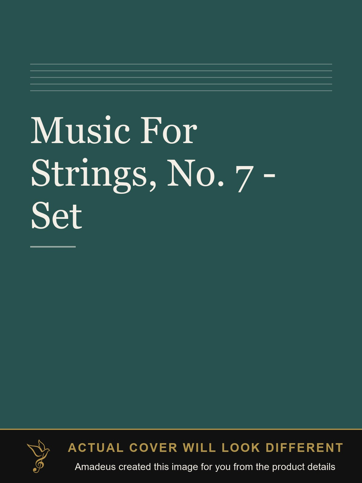 Music For Strings, No. 7 - Set - Amadeus created this image from the product details; the actual cover will look different