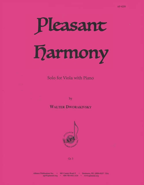 Product Cover for Pleasant Harmony - Vla-pno