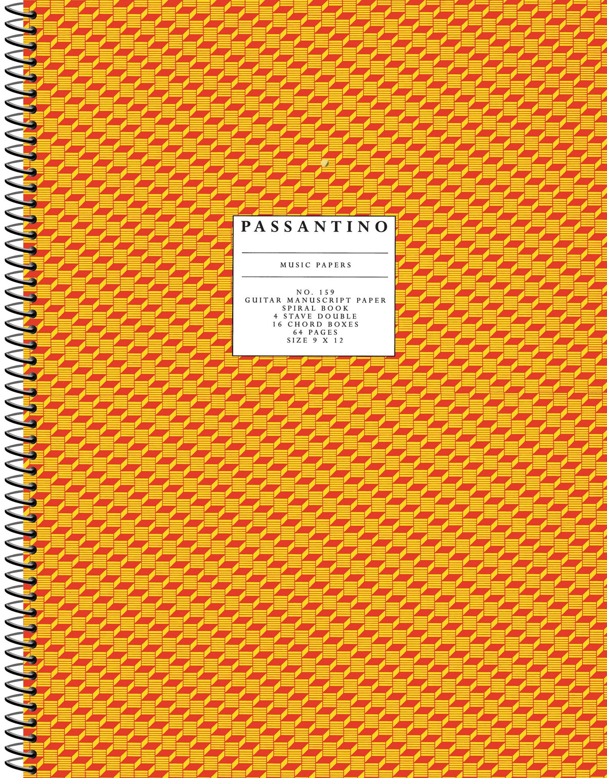 Product Cover for 159. Spiral Book 4-Stave/16 Chord Boxes (Guitar)