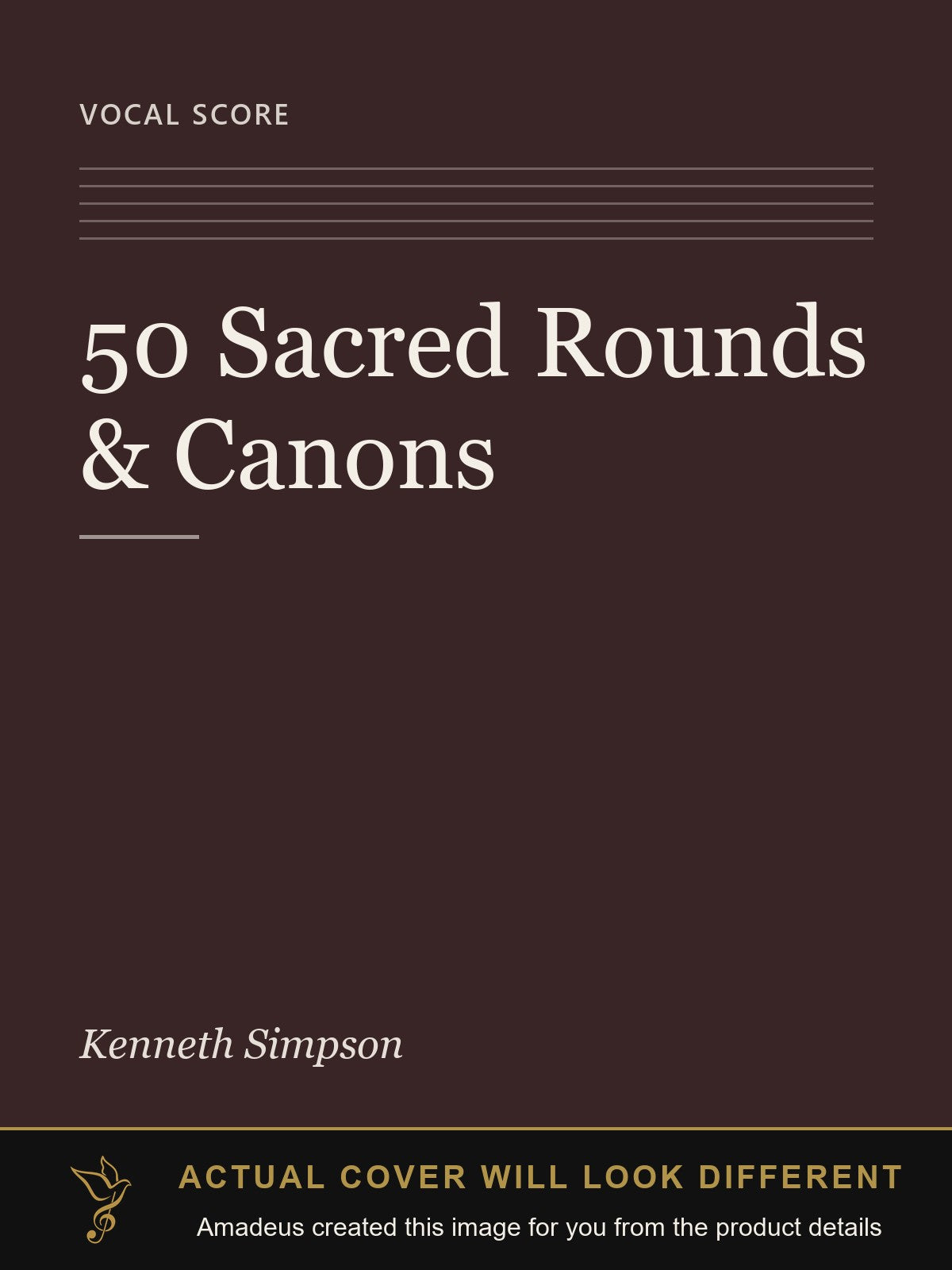 50 Sacred Rounds & Canons - Amadeus created this image from the product details; the actual cover will look different