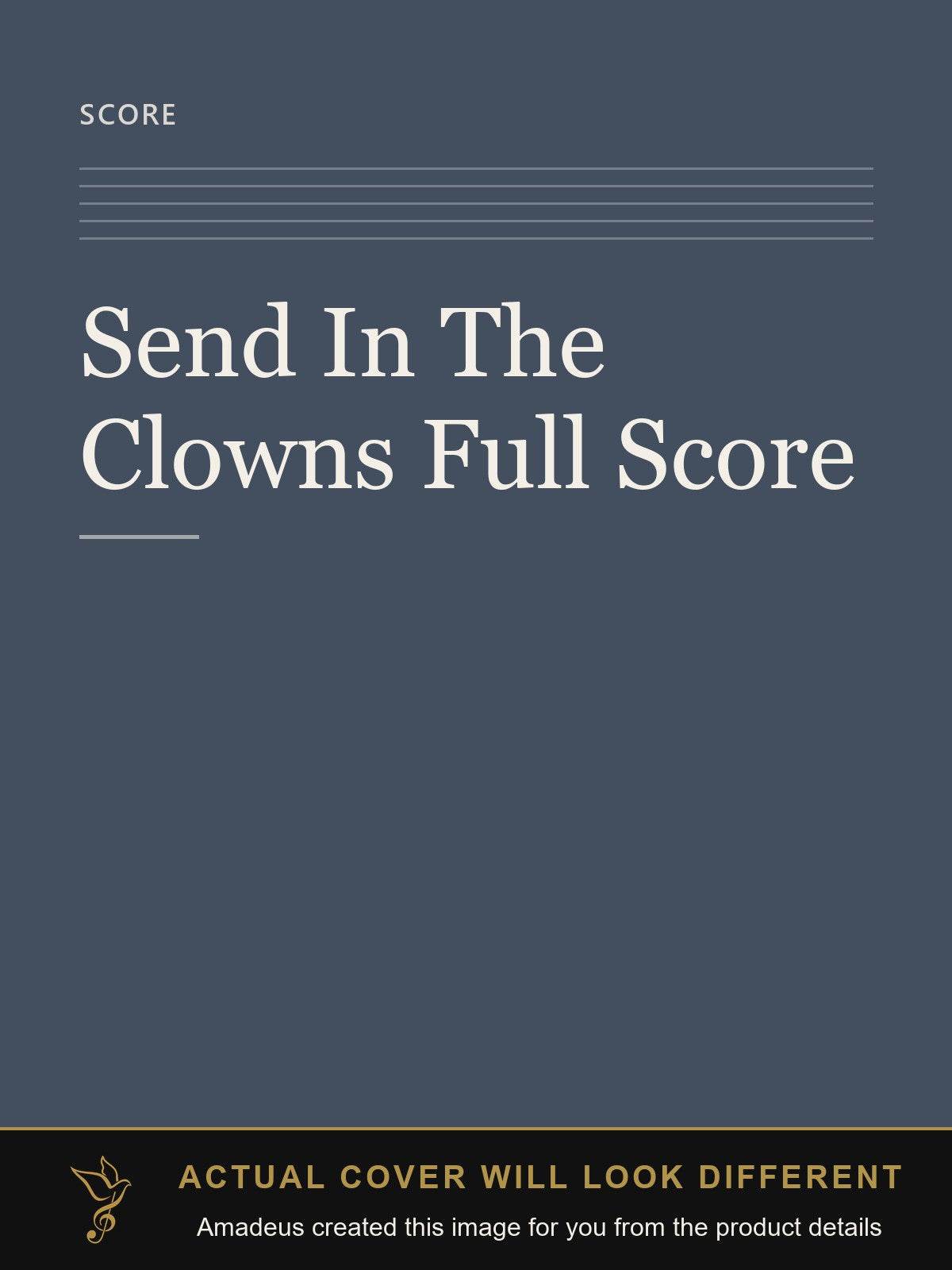 Send In The Clowns Full Score - Amadeus created this image from the product details; the actual cover will look different
