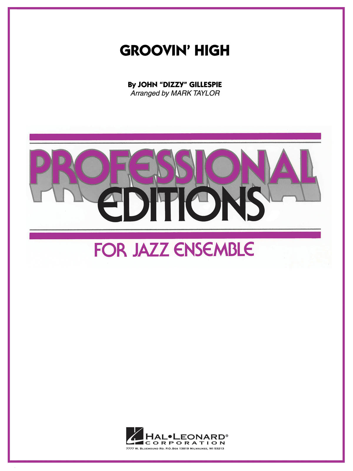 Product Cover for Groovin' High