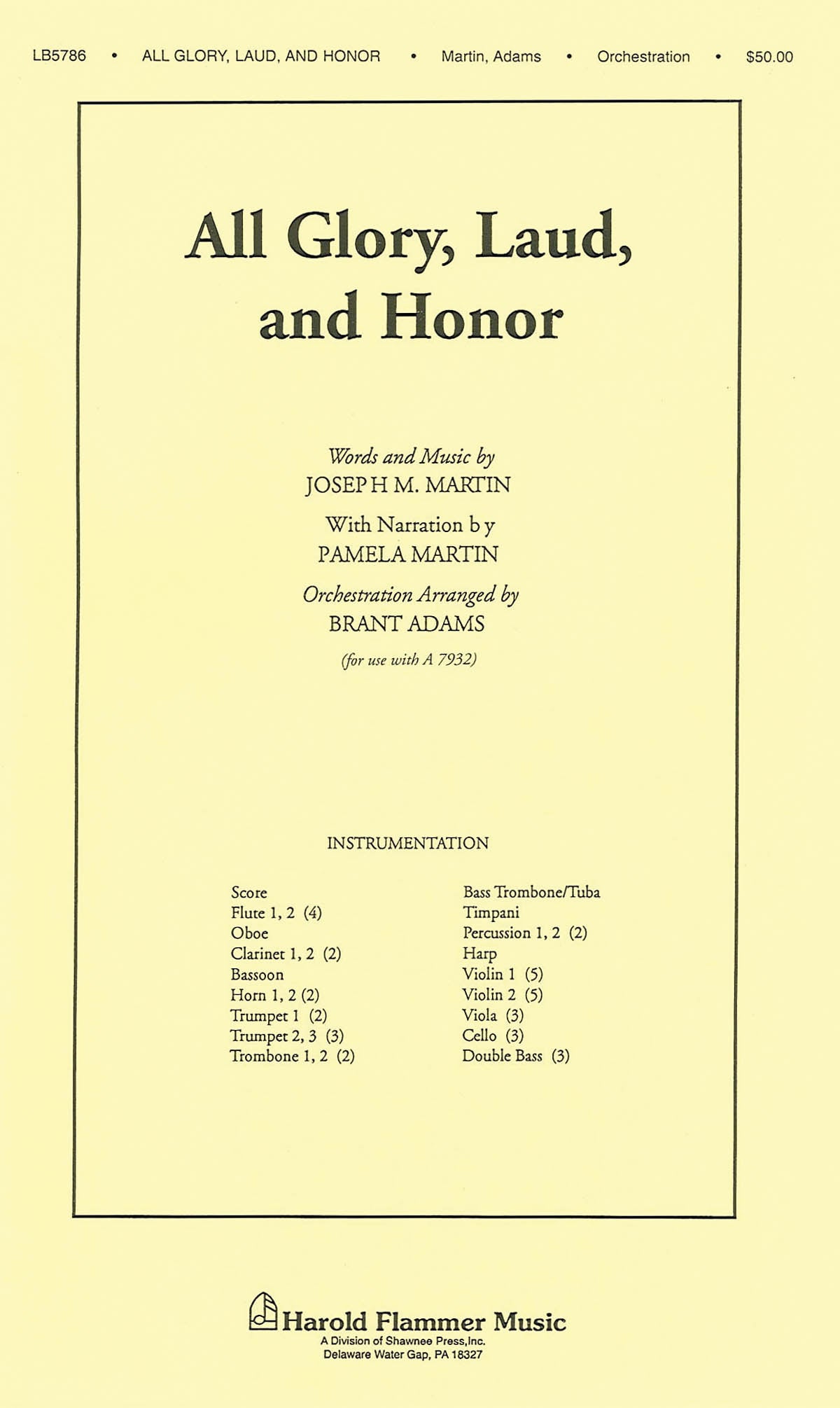 Product Cover for All Glory, Laud and Honor (from A Time for Alleluia)
