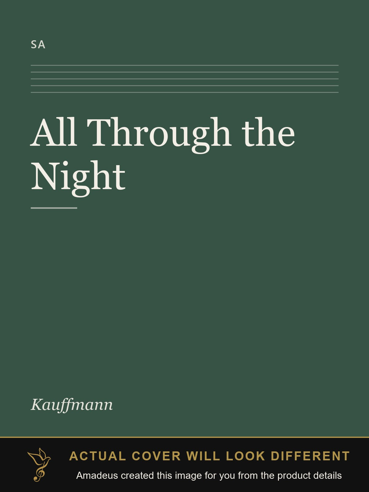 All Through the Night - Amadeus created this image from the product details; the actual cover will look different
