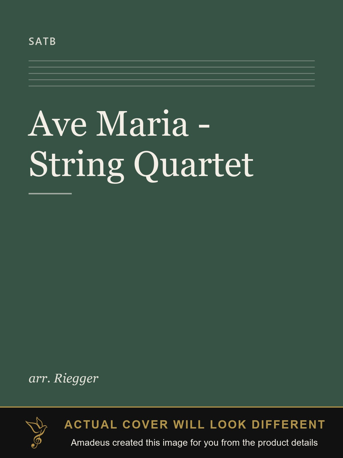 Ave Maria - String Quartet - Amadeus created this image from the product details; the actual cover will look different