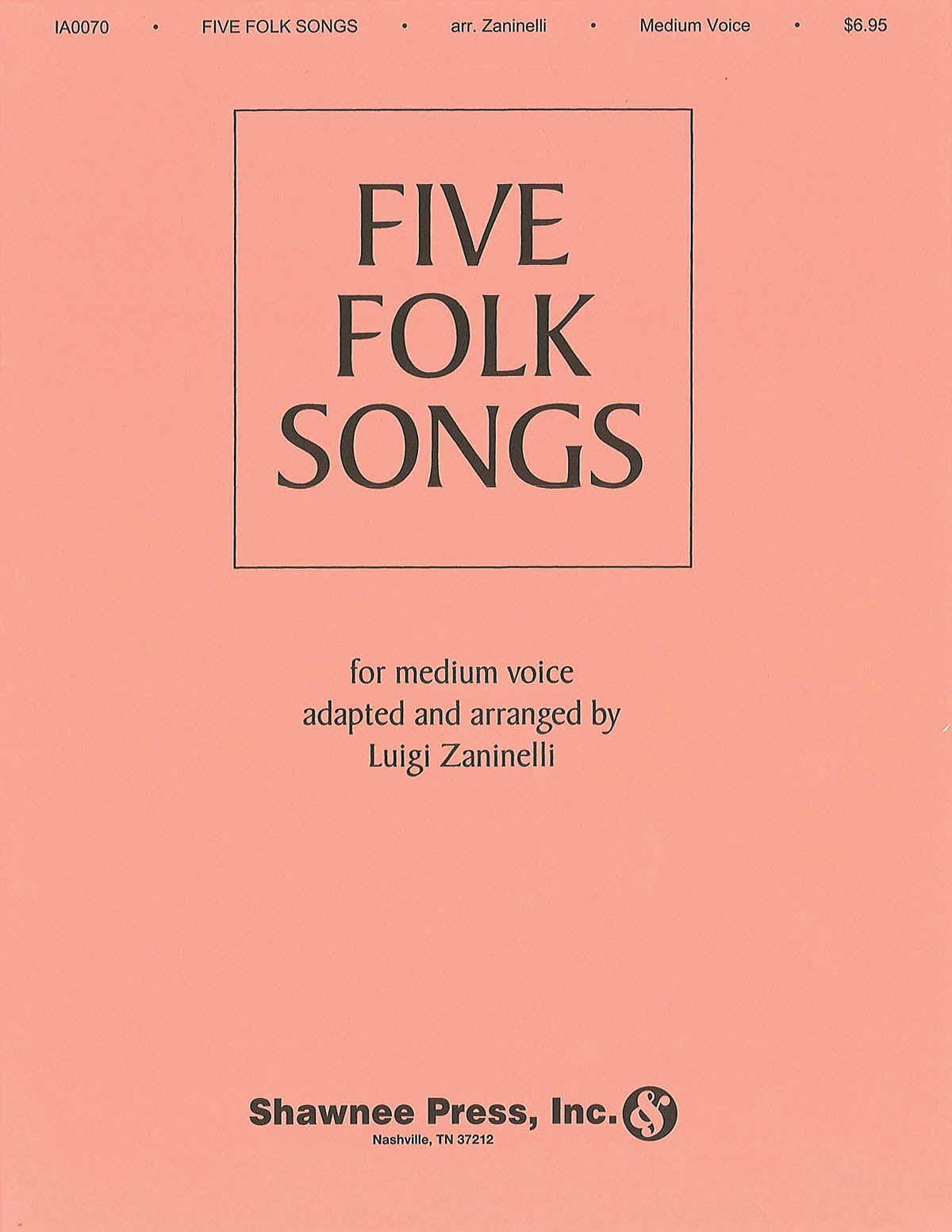 Product Cover for Five Folk Songs