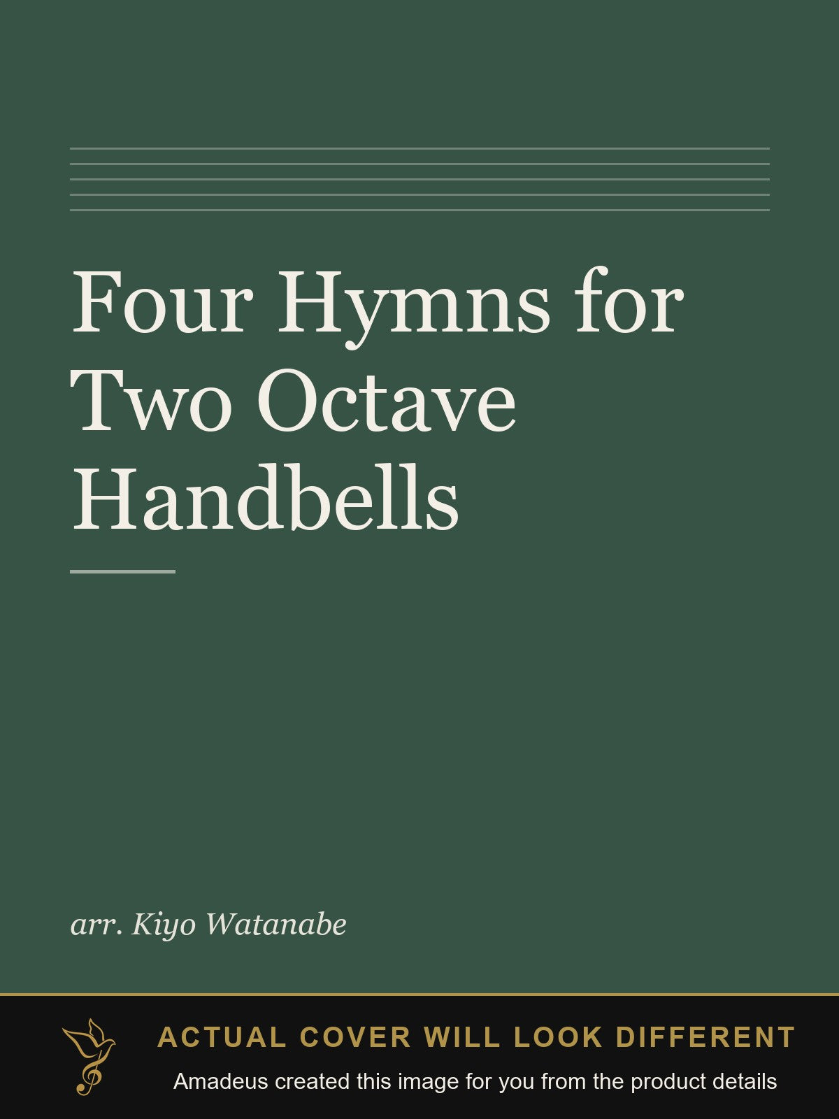 Four Hymns for Two Octave Handbells - Amadeus created this image from the product details; the actual cover will look different