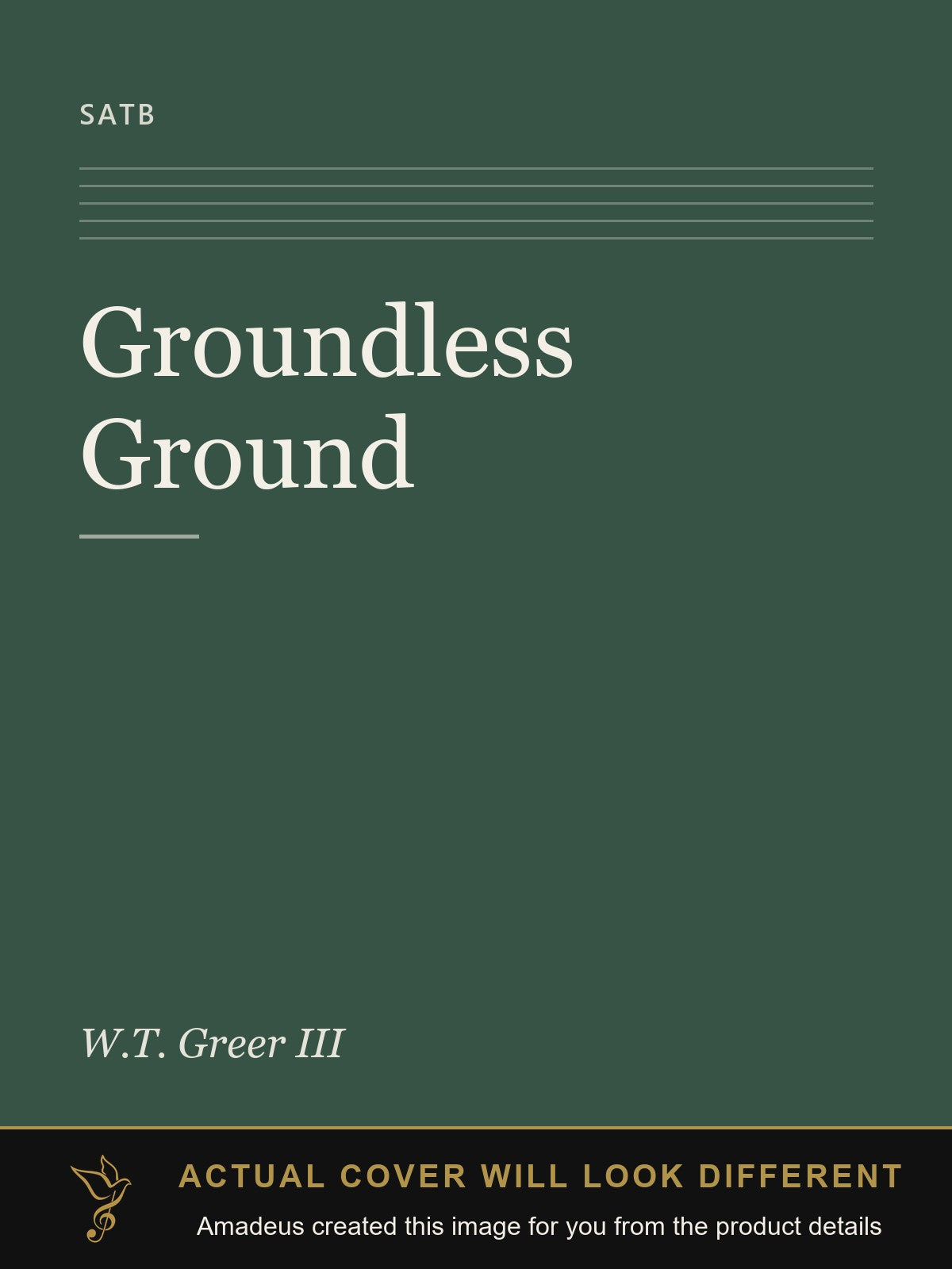 Groundless Ground - Amadeus created this image from the product details; the actual cover will look different