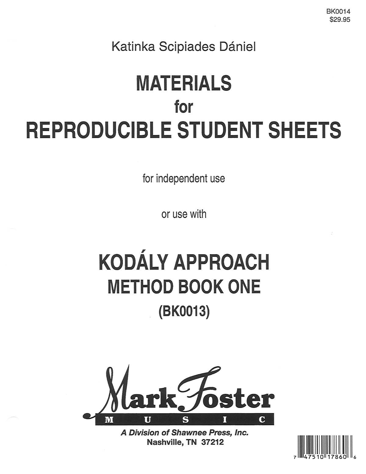 Product Cover for Kodály Approach