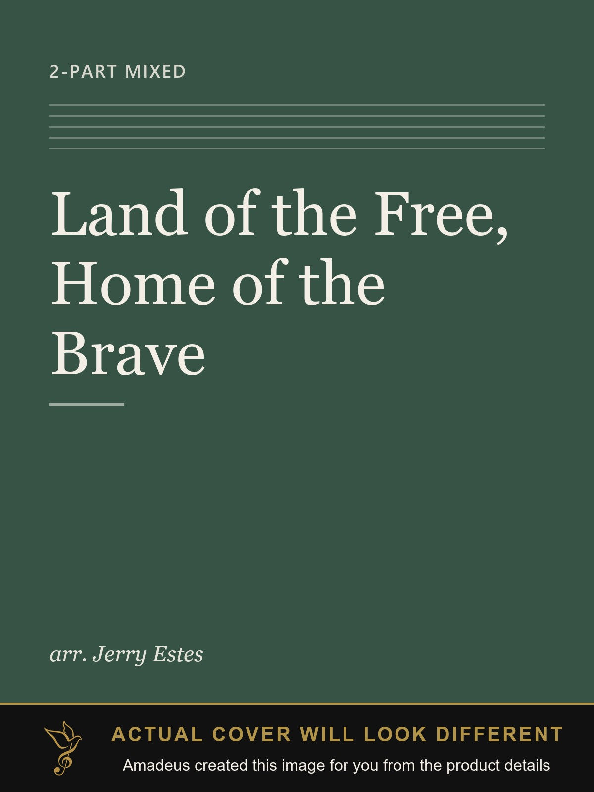 Land of the Free, Home of the Brave - Amadeus created this image from the product details; the actual cover will look different