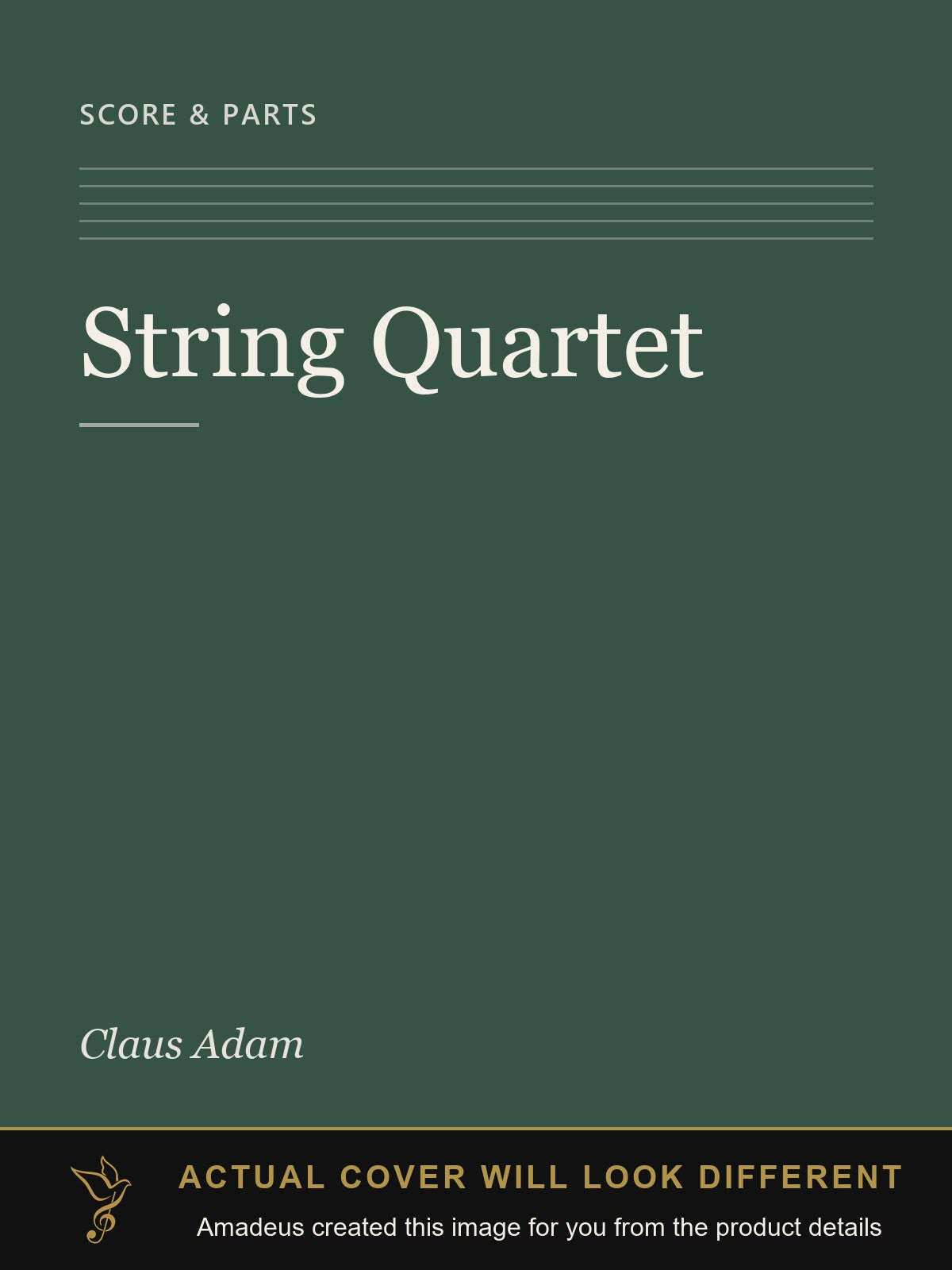 String Quartet - Amadeus created this image from the product details; the actual cover will look different