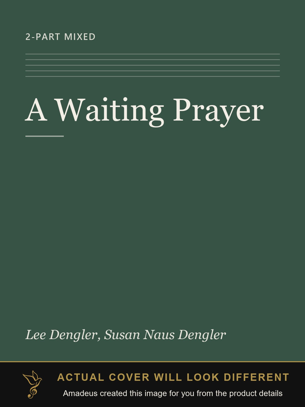 A Waiting Prayer - Amadeus created this image from the product details; the actual cover will look different