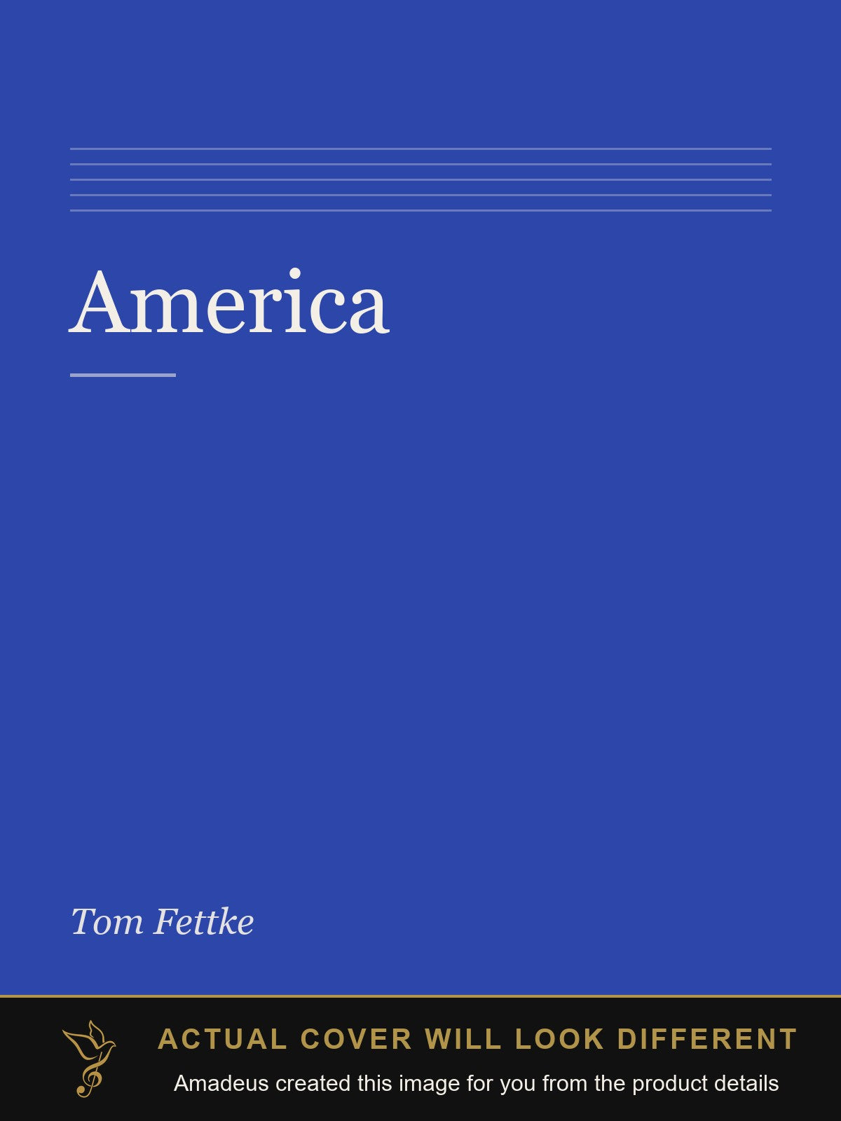 America - Amadeus created this image from the product details; the actual cover will look different