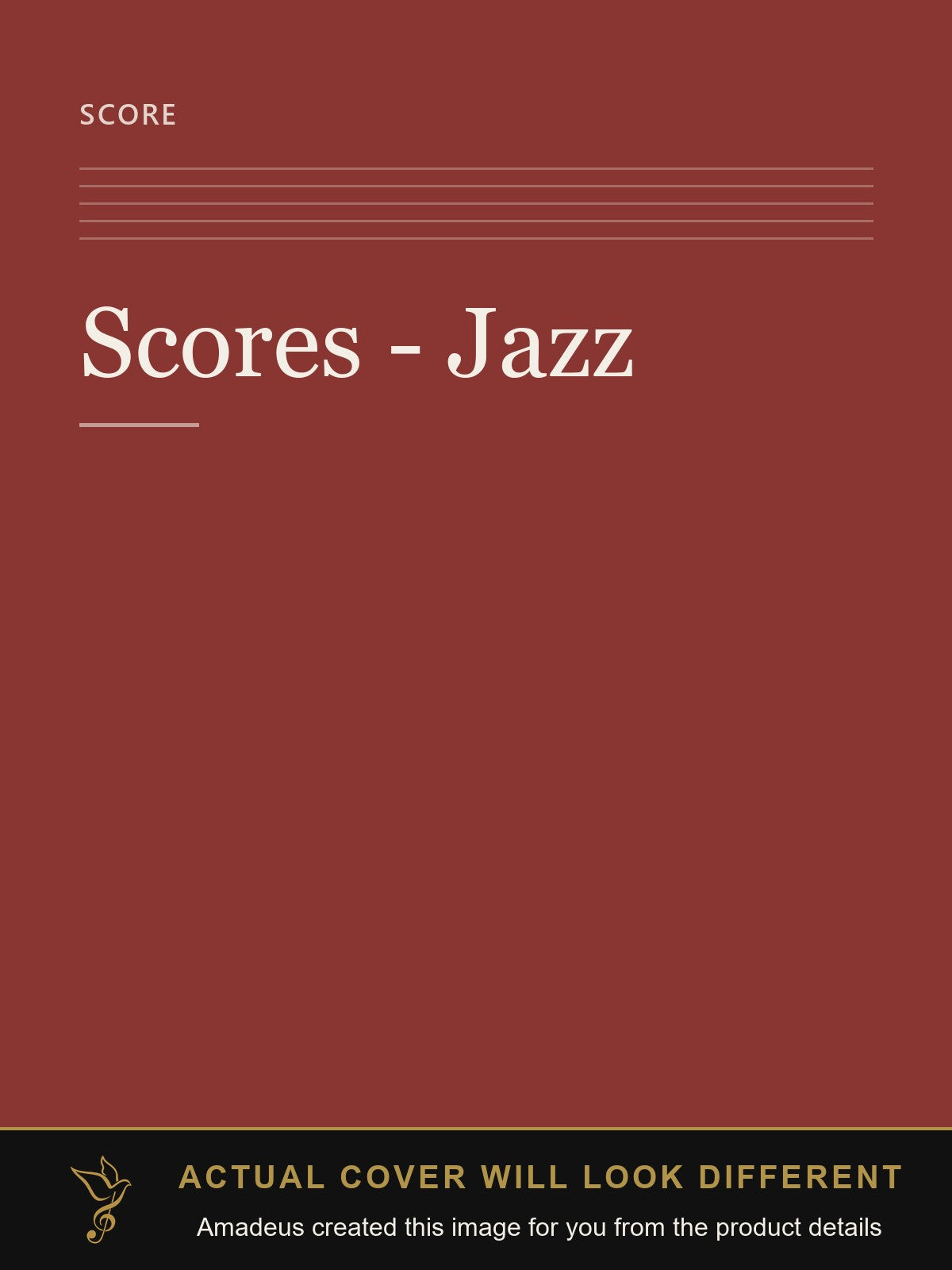 Scores - Jazz - Amadeus created this image from the product details; the actual cover will look different
