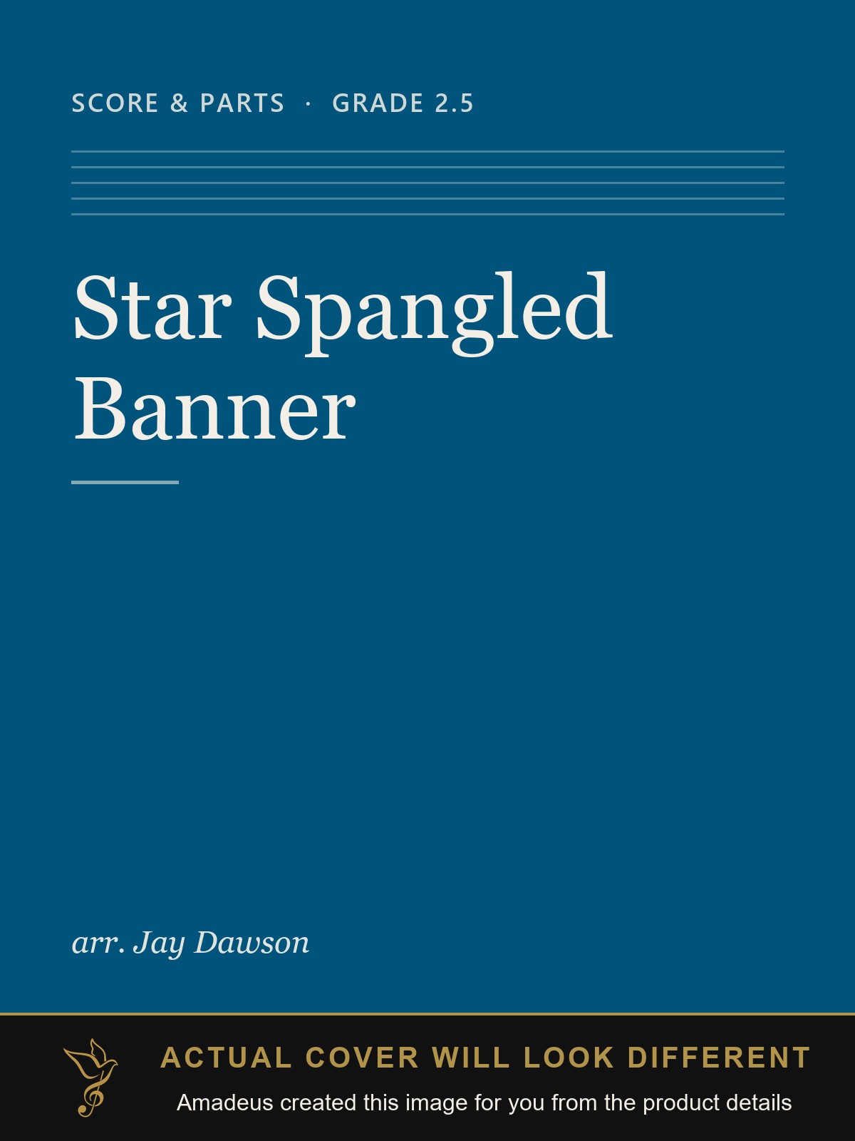 Star Spangled Banner - Amadeus created this image from the product details; the actual cover will look different