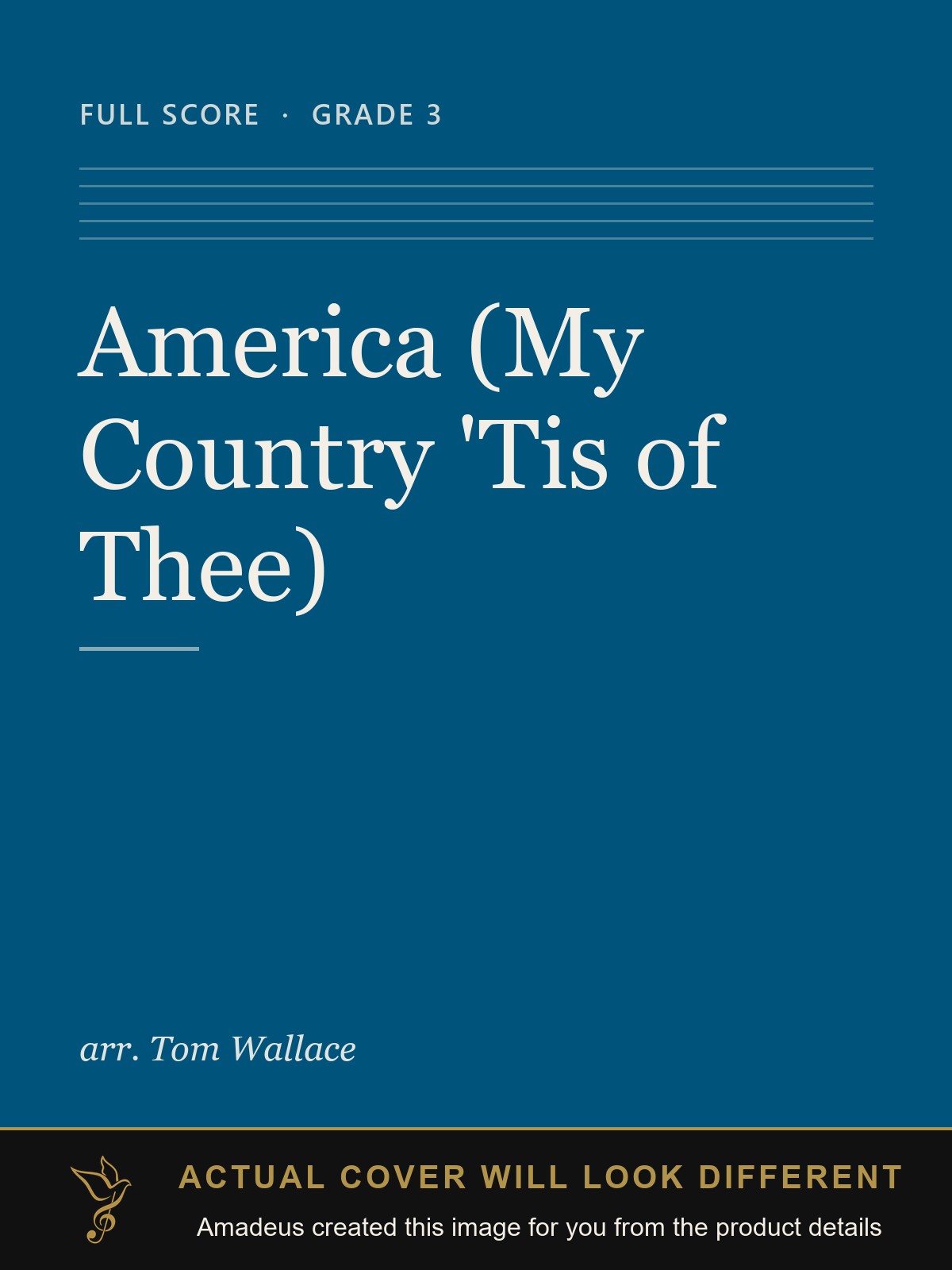 America (My Country 'Tis of Thee) - Amadeus created this image from the product details; the actual cover will look different