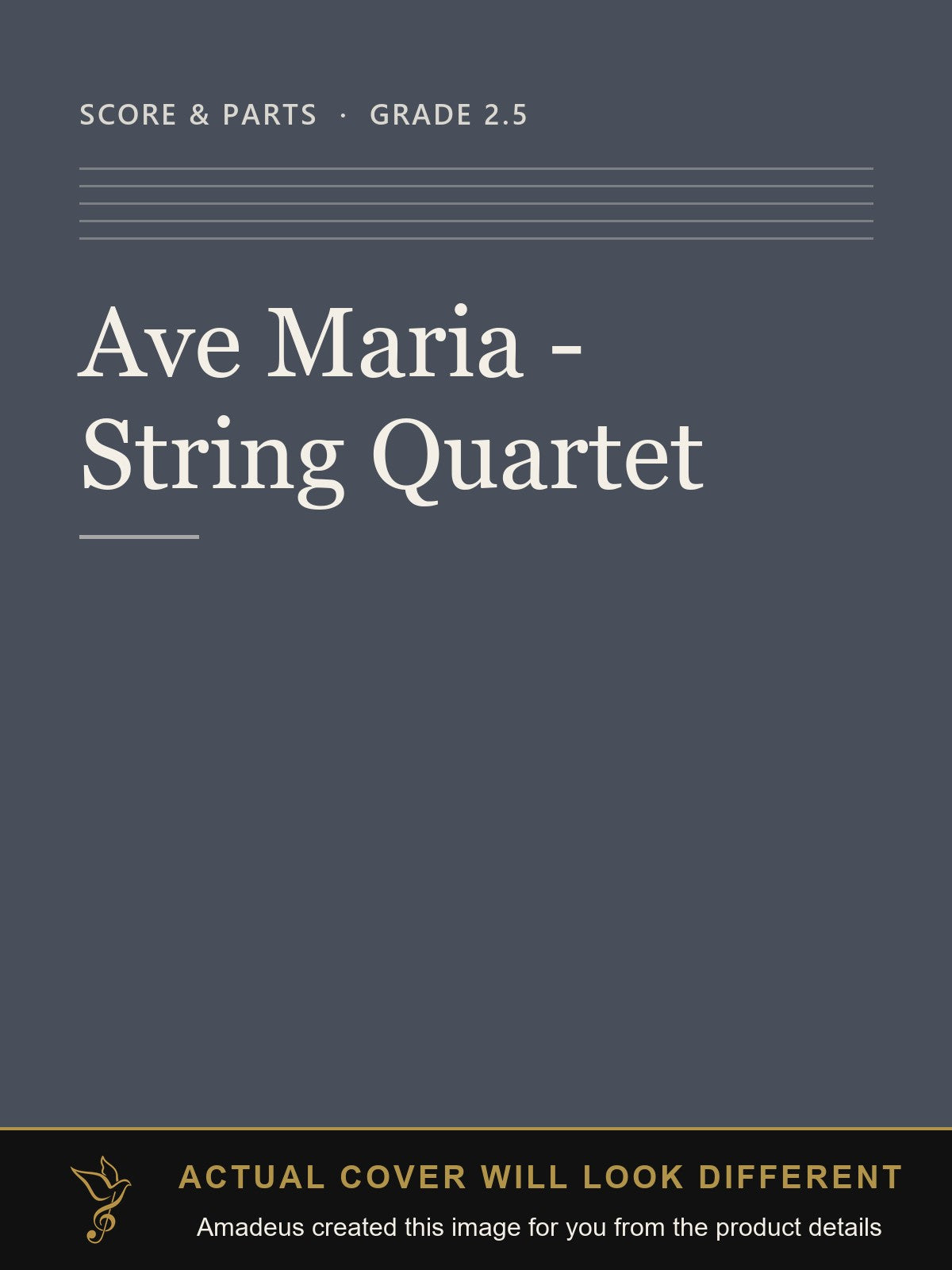 Ave Maria - String Quartet - Amadeus created this image from the product details; the actual cover will look different