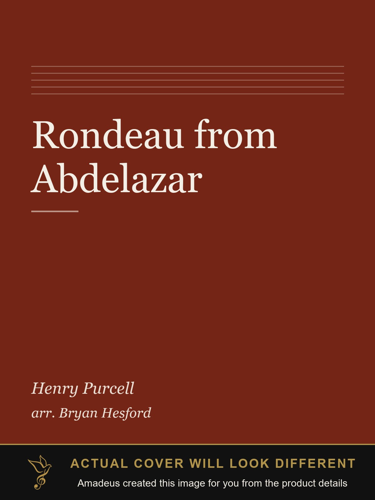Rondeau from Abdelazar - Amadeus created this image from the product details; the actual cover will look different
