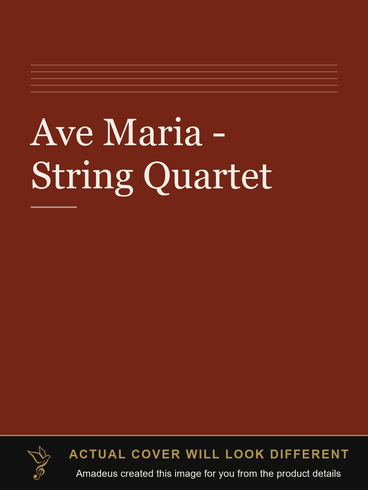 Ave Maria - String Quartet - Amadeus created this image from the product details; the actual cover will look different