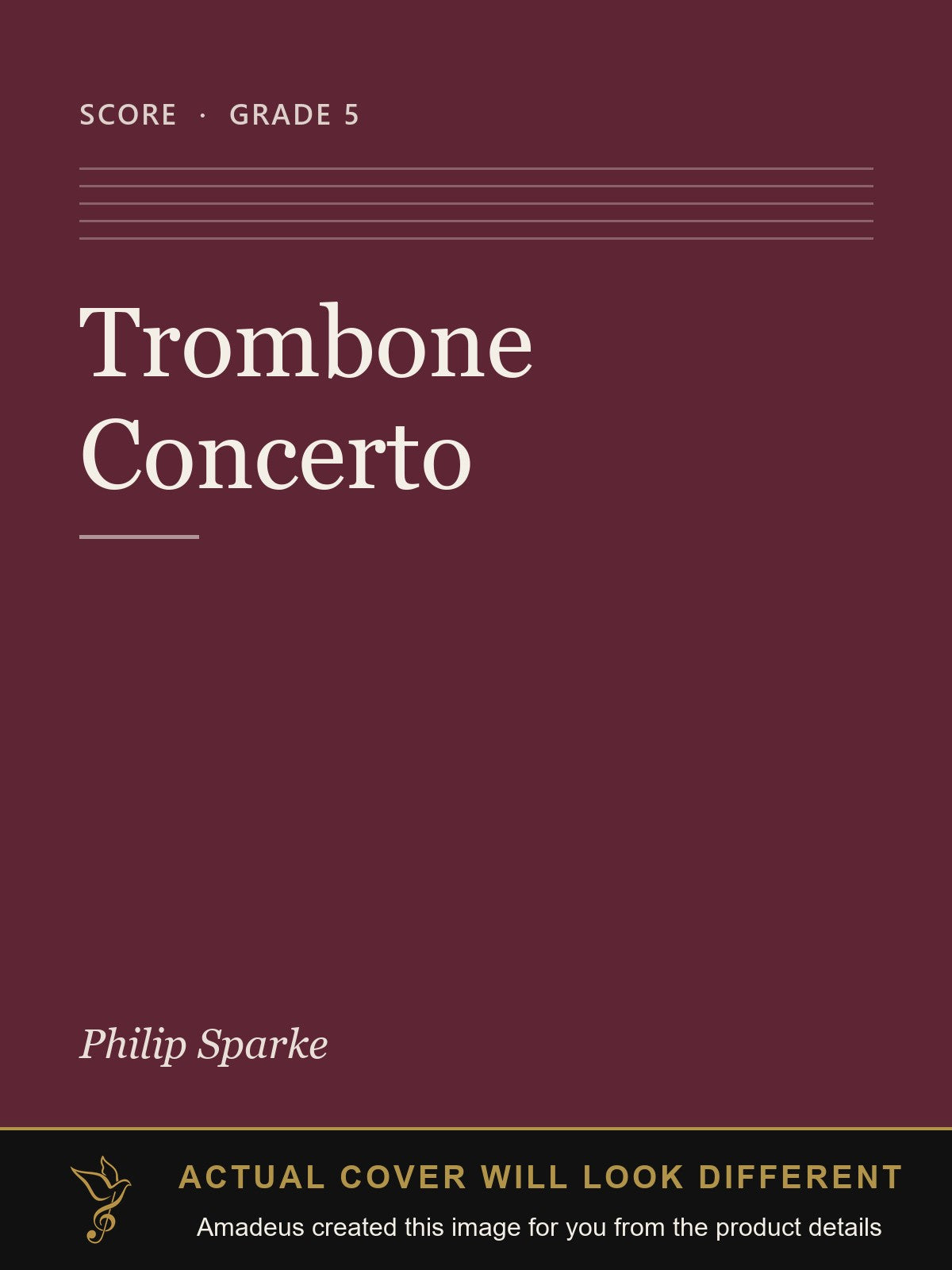 Trombone Concerto - Amadeus created this image from the product details; the actual cover will look different