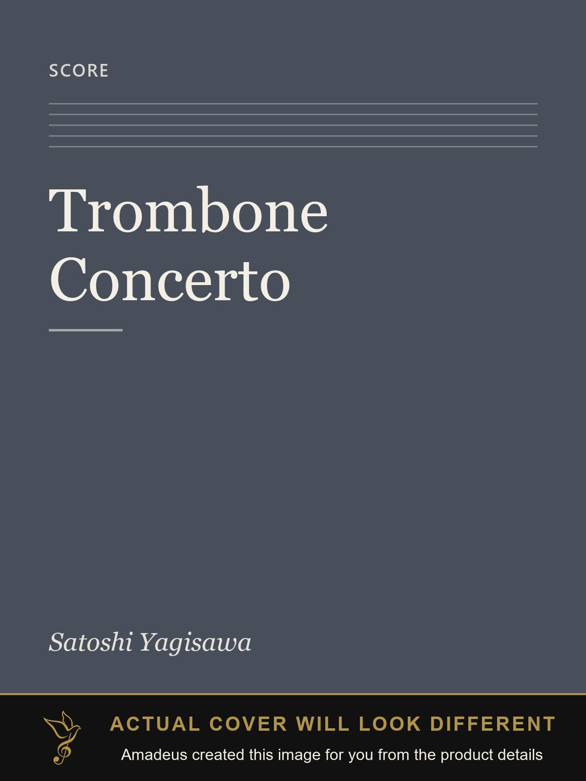 Trombone Concerto - Amadeus created this image from the product details; the actual cover will look different
