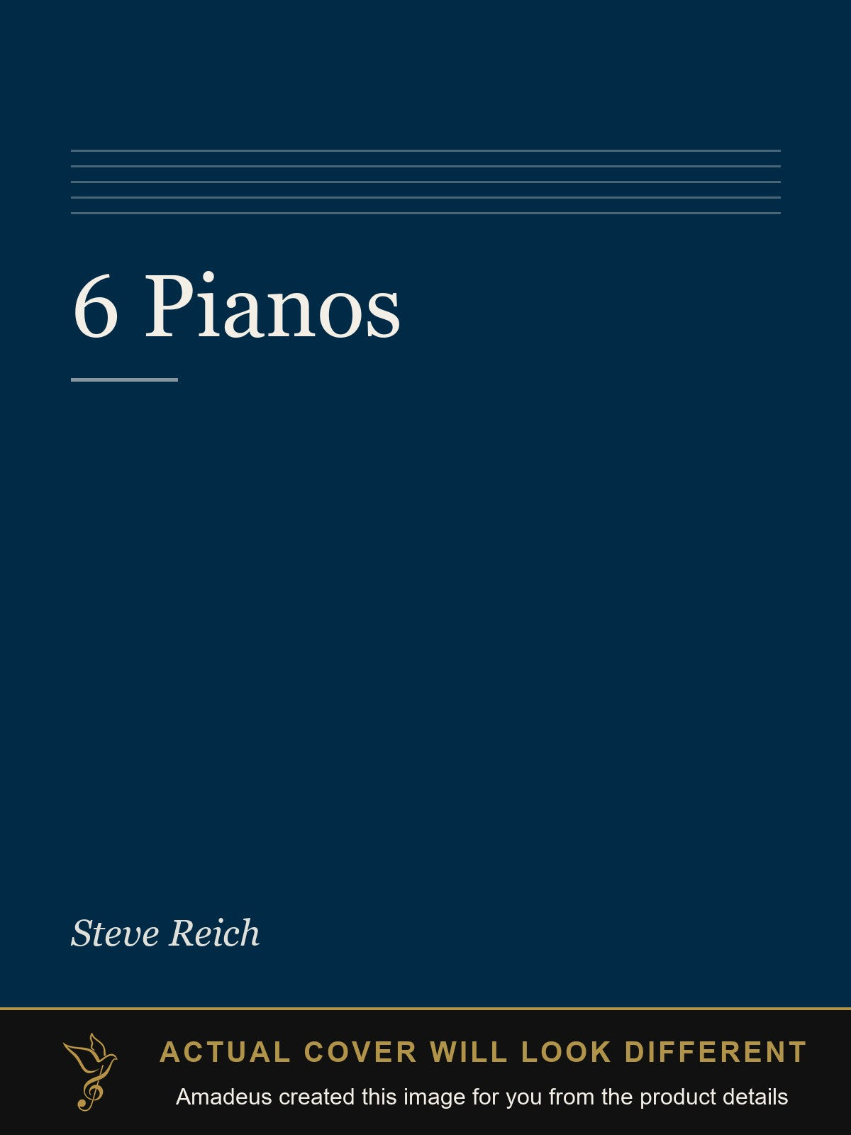 6 Pianos - Amadeus created this image from the product details; the actual cover will look different