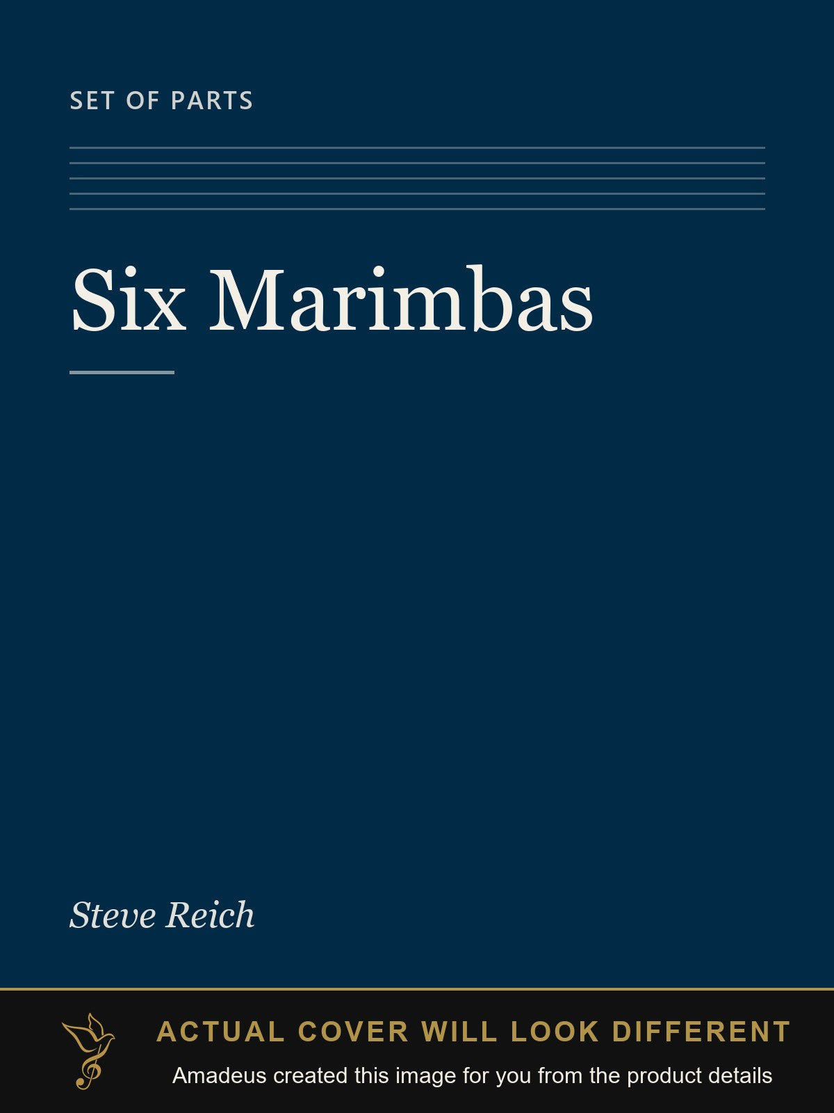 Six Marimbas - Amadeus created this image from the product details; the actual cover will look different