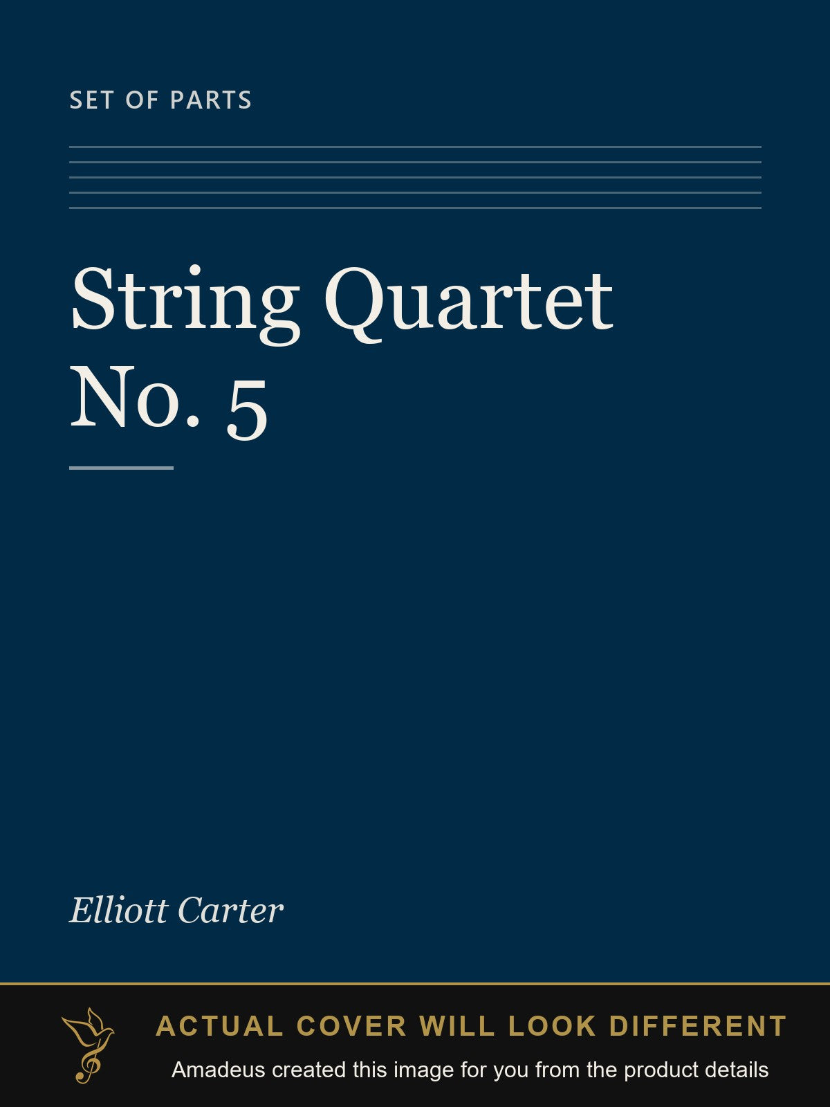 String Quartet No. 5 - Amadeus created this image from the product details; the actual cover will look different