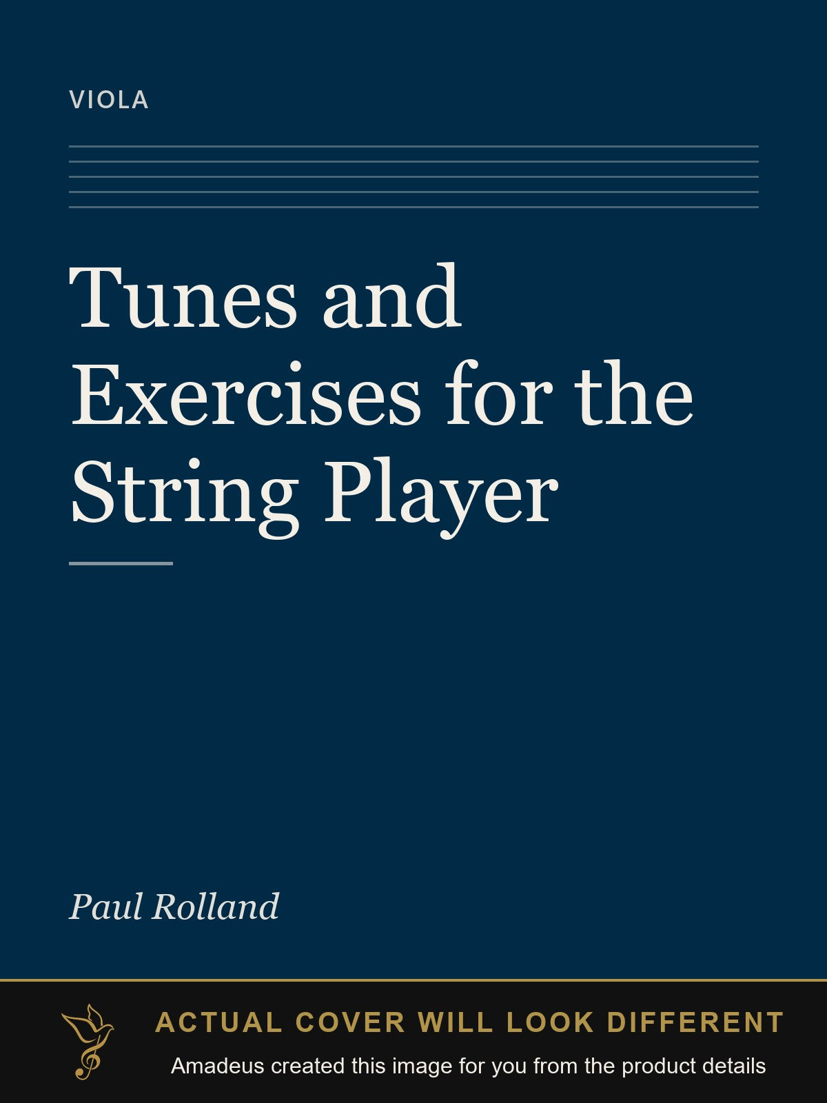 Tunes and Exercises for the String Player - Amadeus created this image from the product details; the actual cover will look different